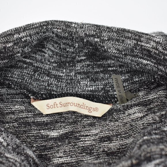 Soft Surroundings High-Low Turtleneck Tunic Size XL Color Grey GUC - Picture 4 of 6